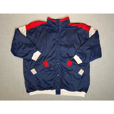 Vintage Current Seen Reversible Snap Up Windbreaker Jacket XL 26x30