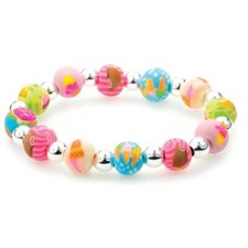 New Viva Clay Beads Girl's Multi Color Ice Cream Cones Design Childrens Bracelet