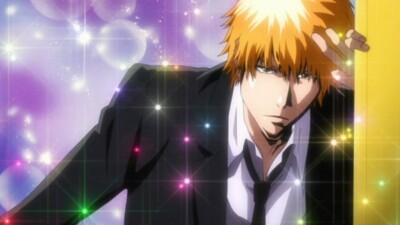 Anime kurosaki ichigo bokeh circle imagination Stitched Gaming Mat Desk