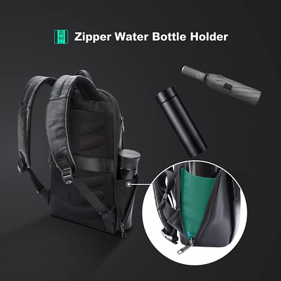 15 inch laptop backpack waterproof bottle holder FORGE MODULAR WATER ounce water bottle V.NINE Women Laptop Backpack 15