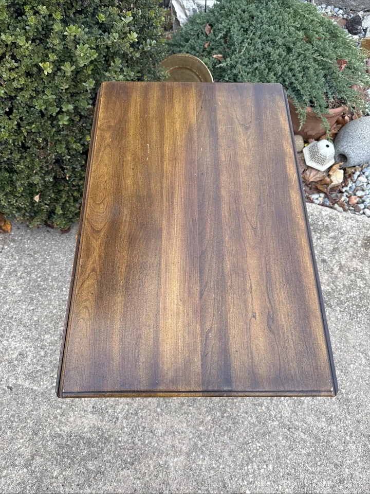 Mesa Drop Leaf STATTON Trutype Americana Oxford Queen Anne cajón lateral 1971 Foto 2 de 4