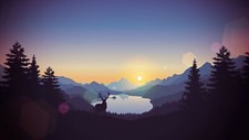 Landscape art mountains sunset forest lagoon Custom Gaming Mat Desk