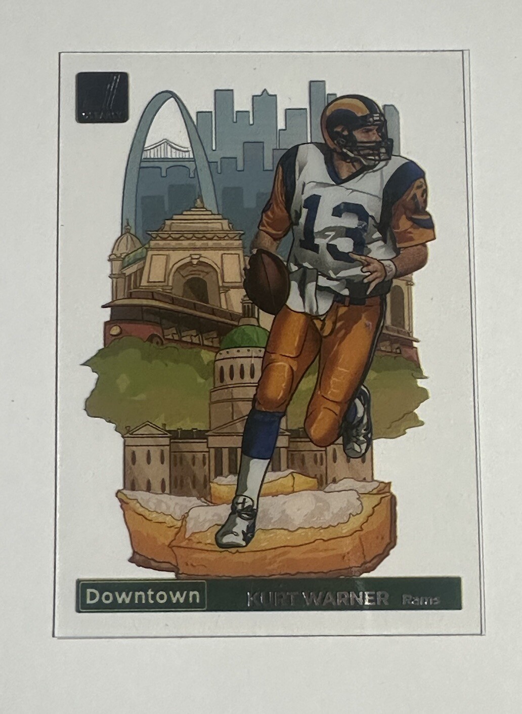 Kurt Warner 2022 Donruss Clearly Downtown
