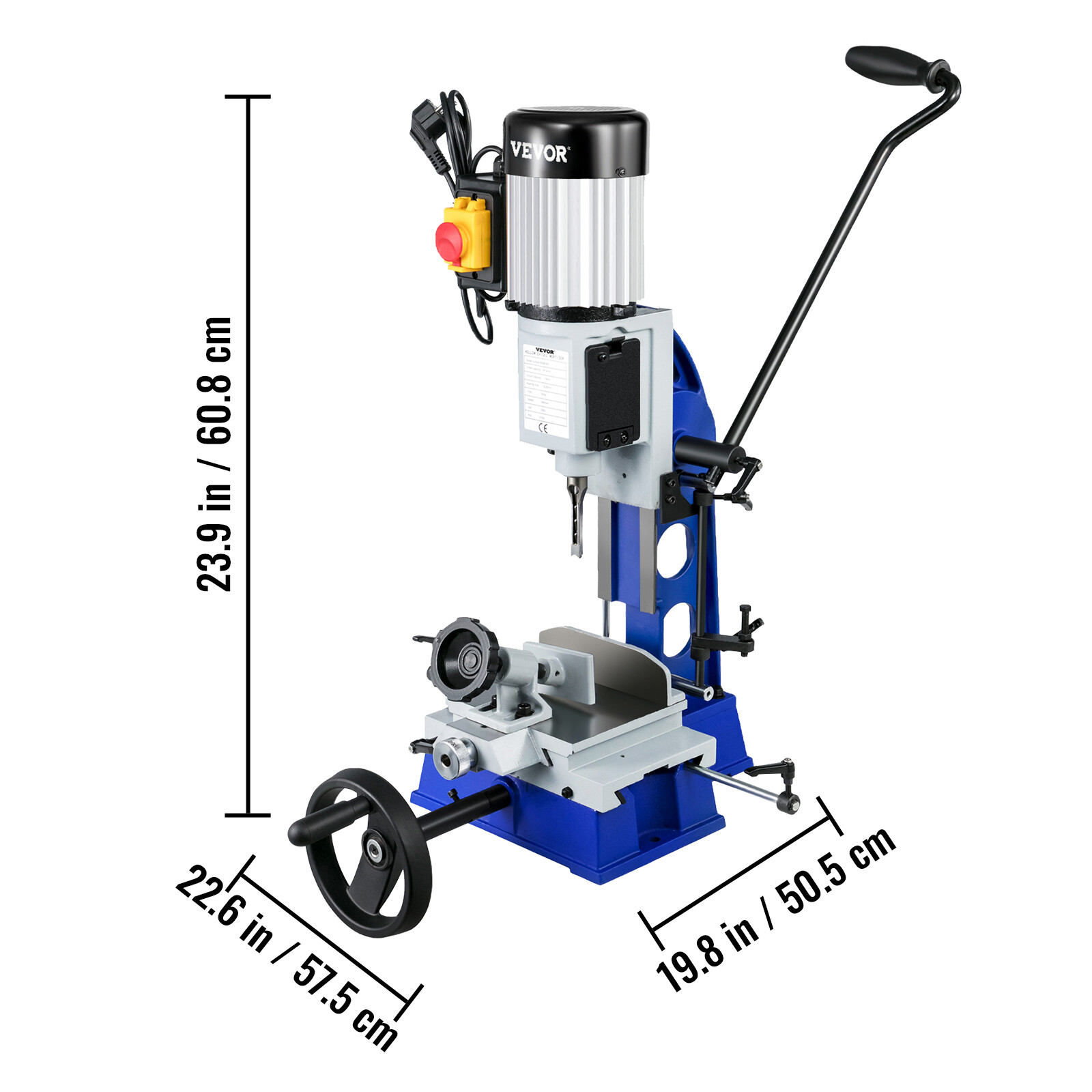 VEVOR Mortise Machine Powermatic Mortise with Movable Workbench for