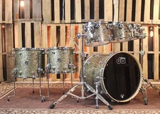 DW Performance Ginger Glitter Glass 6pc Drum Set 18x22,7x8,8x10,9x12,12x14,14x16