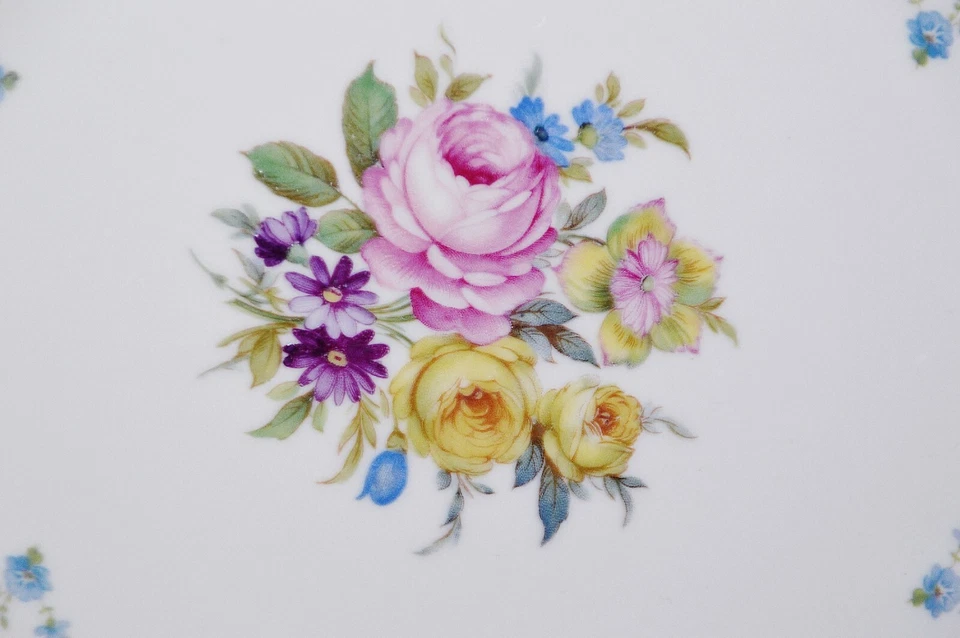 Grand Plat Thomas Ivory, Fleurs, Or, 1939-52, 32 Cm - Photo 2/4