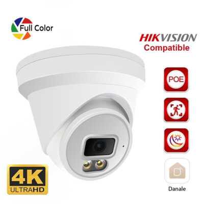 1x Compatible Color 8MP MIC 4K Outdoor Security Camera - Main Image