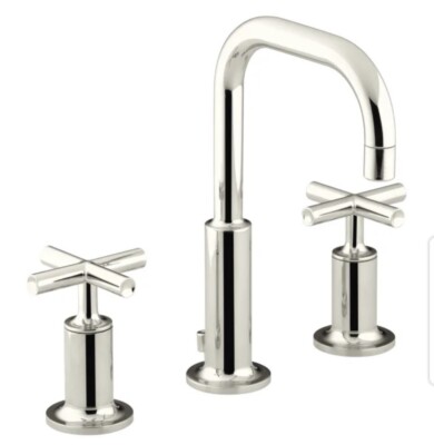 Robinet Large Kohler Purist K-14406-3-BN – Nickel Brossé, 3 Trous, Moderne, Boîte D'origine