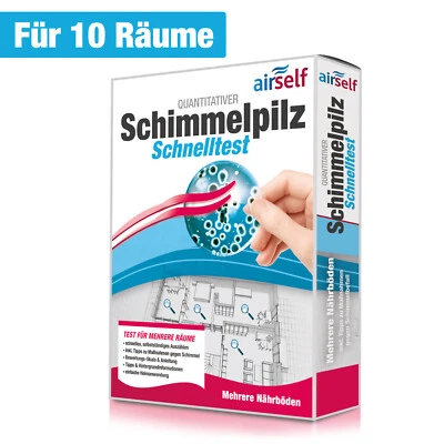 Airself Schimmel Test für die Wohnung/Büro – bis zu 10 Räume auf Schimmel testen