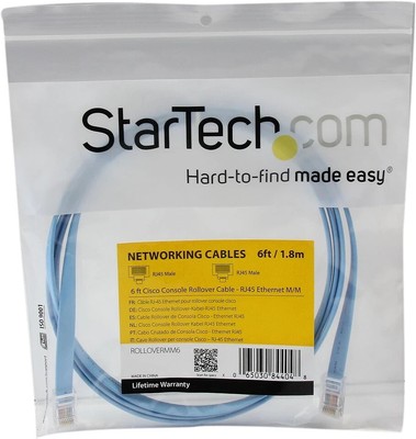 StarTech.com ROLLOVERMM6 Cisco Console Rollover Cable, RJ45 Ethernet, Network