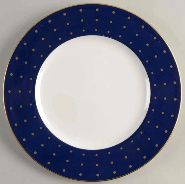 Lenox 263250 Bone China Accent Luncheon Plate Set of 4 Blue Navy - Image 2 of 2