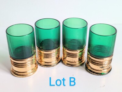 4 Imperial Glass/Morgantown Glasses Trader Vic Little Shot Glasses (Lot B)