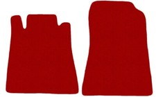 FRONT Fußmatten, Teppiche für Mercedes S cl C140 coupe 1991-1998, Rot x14 Rand