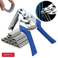 Poultry Cage Plier Fencing Stapler  for Chicken Rabbit Cages 600 Clips Optional