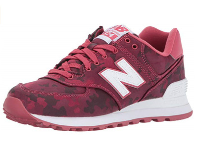 New Balance Women's 574 CAMO Pack Lifestyle Fashion Sneaker, Radish/White Â· bestoffer4y