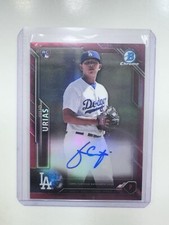 2016 Bowman Chrome RED Refractor Julio Urias /5 #BCAR-JU Rookie Auto RC