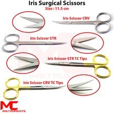 TC Iris Scissors Straight Curved 11.5cm Surgical Dental Instruments