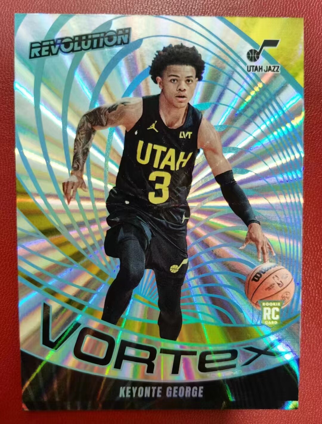 Keyonte George 2023-24 Panini Revolution 60/75 Vortex Sunburst RC #20