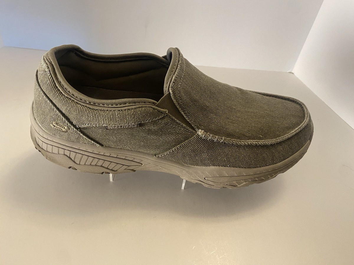 Skechers Mens 11 Relaxed Fit Creston Moseco Slip On Canvas  display picture 2