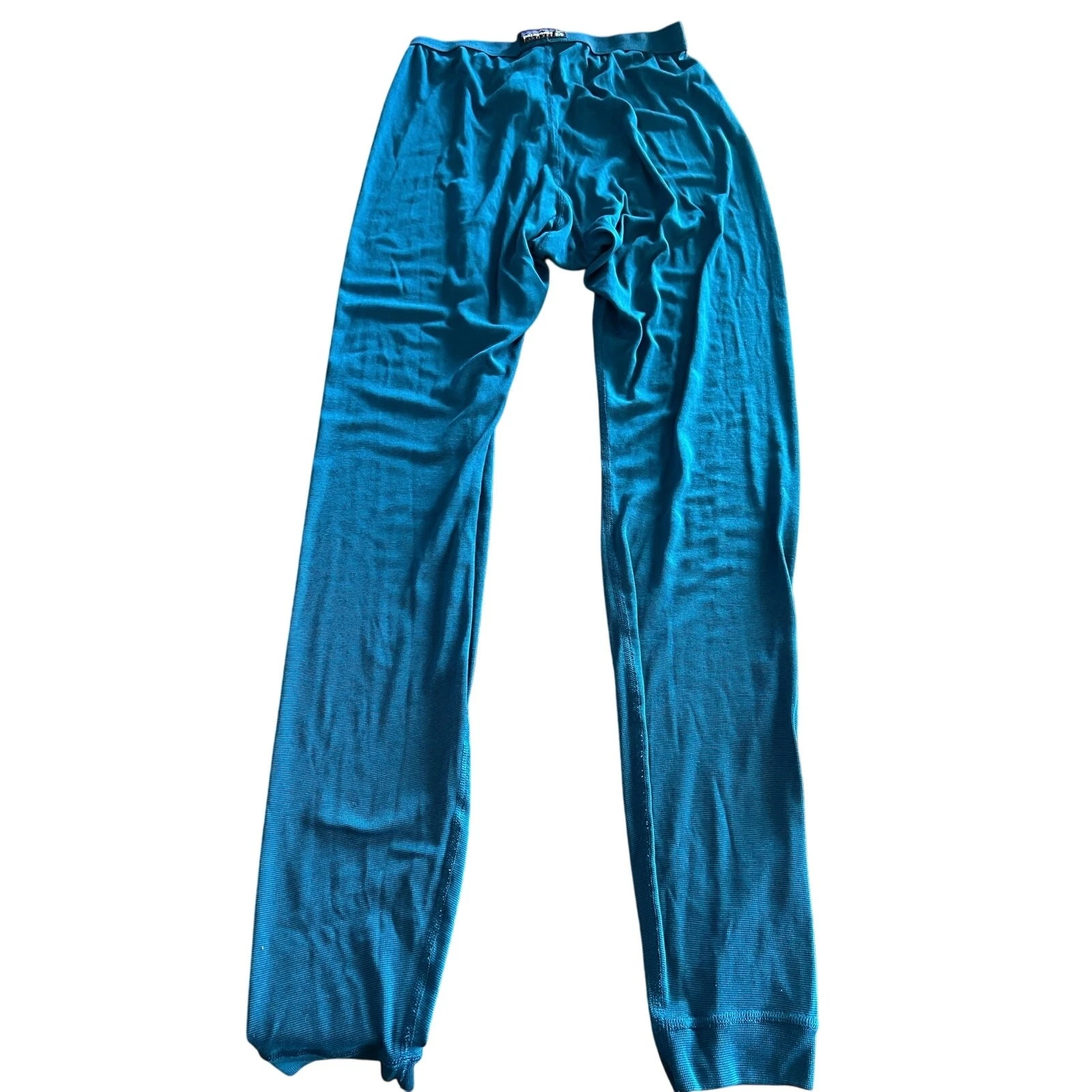 PATAGONIA Women's Blue Capilene Midweight Base Layer Thermal Pants Size Large