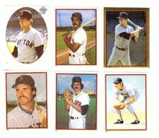 1983 Topps Stickers - BOSTON RED SOX Team Set