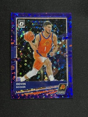 2020-21 Optic DEVIN BOOKER Purple Fast Break 1/95 JERSEY NUMBER SUNS ☀️🟣🟠