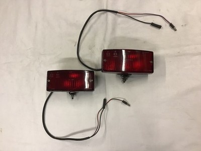 Jaguar Daimler XJ-S XJS XJ Series 3 Rear Bumper Fog Lamps Lights Lens Lucas Pair