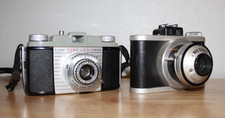 Vintage 35mm Camera Lot   Kodak Pony 135 w Case  Meteor   Display / Restoration