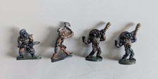 4 Vintage AD  D Painted Grenadier Orc Fighters Metal Miniatures 1980s