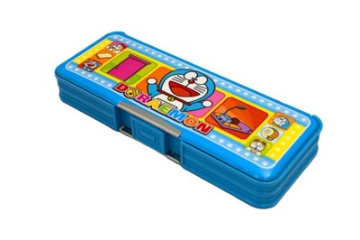 Vintage Doraemon Pencil Case Yr 2005 Double-sided Opening