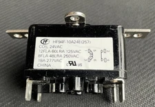 HF94F-10A24E SWITCHING RELAY 24VAC