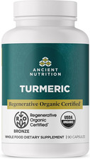 Regenerative Organic Certified Turmeric Capsules, Once Daily, Use as a Joint Sup
