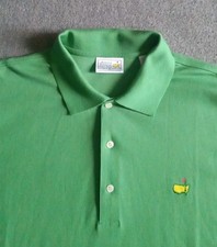 Vintage Masters Polo Shirt Men's XL Augusta National Golf Shop 60's Two Ply Pima