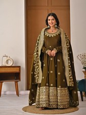 GOWN SALWAR KAMEEZ PAKISTANI INDIAN WEDDING PARTY WEAR DRESS BOLLYWOOD SUIT NEW
