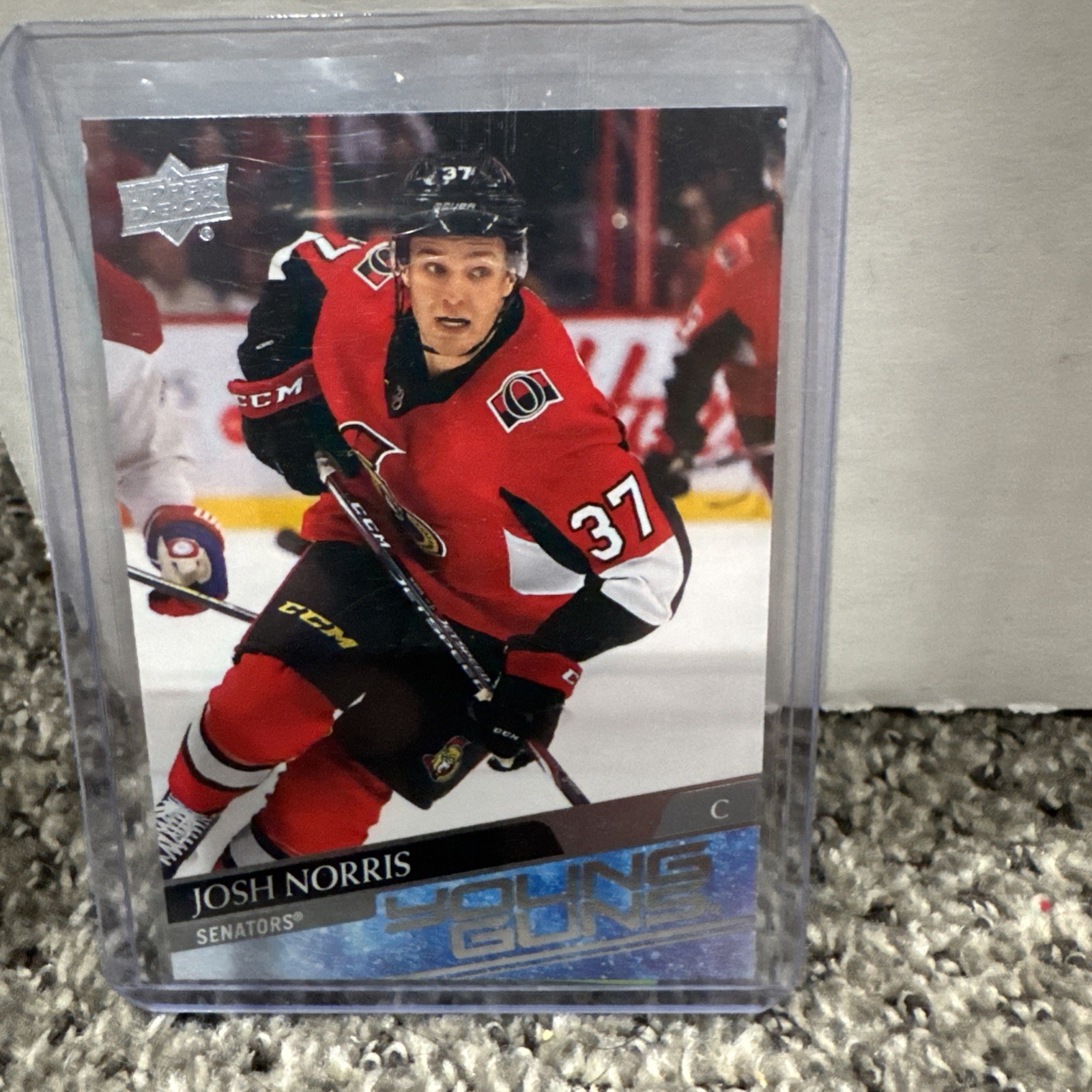 Josh Norris 2020-21 Upper Deck #209 Young Guns Rookie Card Senators Sabres RC