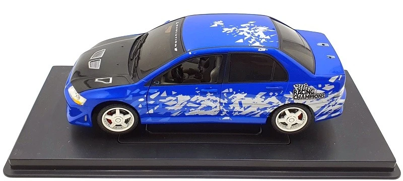 Ertl 1/18 Scale Diecast 33740 - 2001 Mitsubishi Lancer Evolution VII - Blue - Image 3 of 4