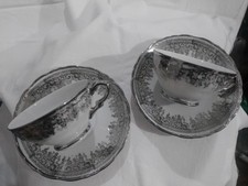 TAZZE DA TE - BAVARIA - ARGENTO vintage royal albert ANNI 50/60