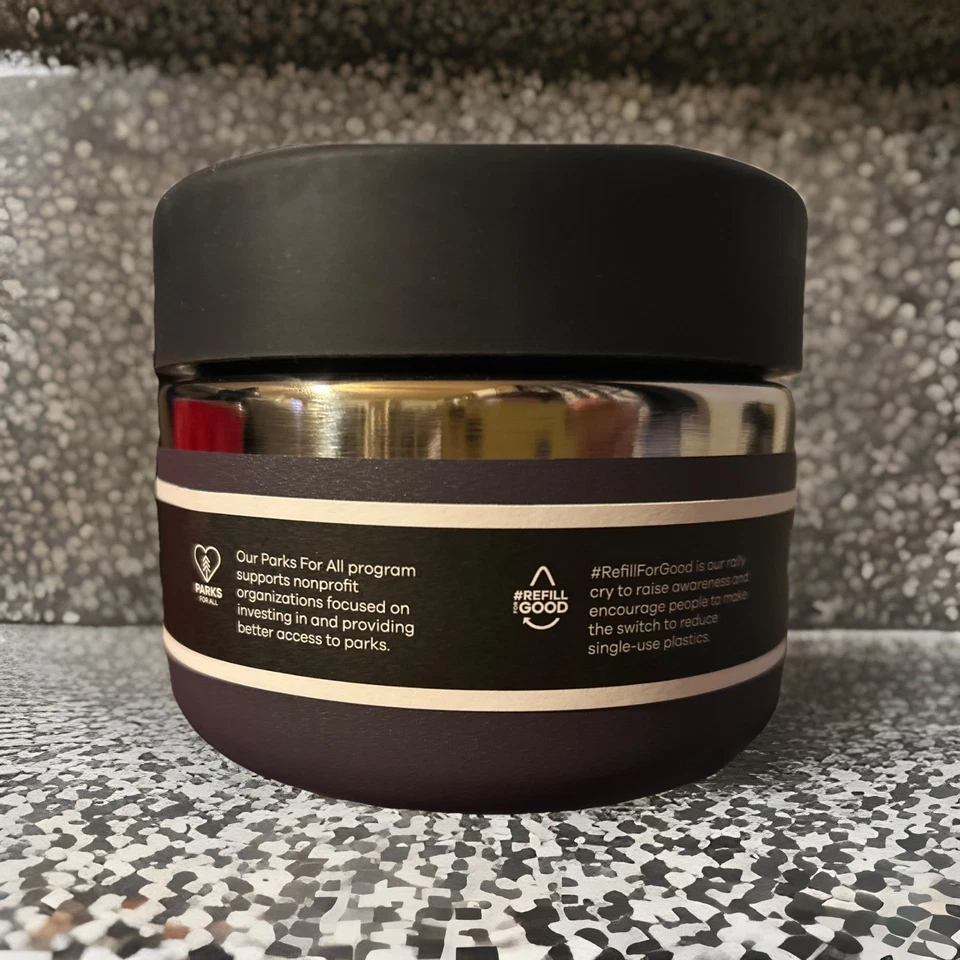 Tarro de comida aislante Hydro Flask de 12 oz mora púrpura, acero inoxidable Foto 3 de 4