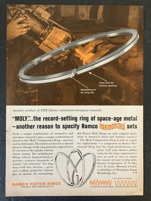 1964 Ramco Piston Rings Space-Age Metal St. Louis Missouri Vintage Print Ad