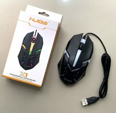 USB Kabelgebunden Gaming Maus Gamer 7 Farben RGB LED für PC Laptop PS4 PS5 XBOX UK