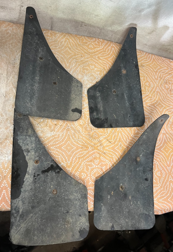 Vintage GM Chevrolet Chevette Splash Guards Mud Flaps Set of 4 OEM FREE SHIP B32 - Picture 3 of 6