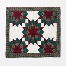 VTG Handmade Quilted Patchwork Standard Sham CottageCore CountryHome 29 x 24 in