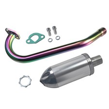 Exhaust Muffler Pipe w/Thread For Predator 212cc 196cc 6.5HP Honda GX160 GX200