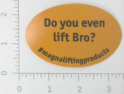 Vintage Magna Lifting Products Inc Advertising Sticker Decal