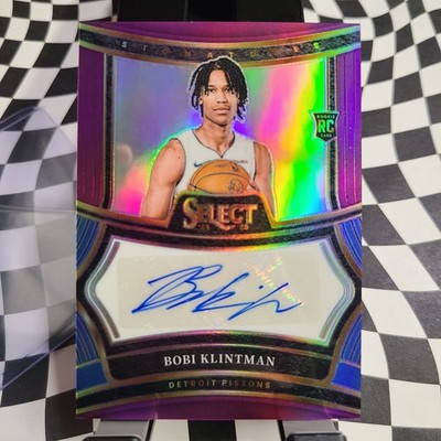 2024-25 Panini Select - Bobi Klintman #RS-BOB Signatures Purple Prizm /75 RC SP