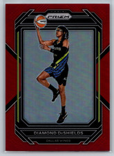 2023 Panini Prizm WNBA Red Prizm /199 Diamond DeShields #119