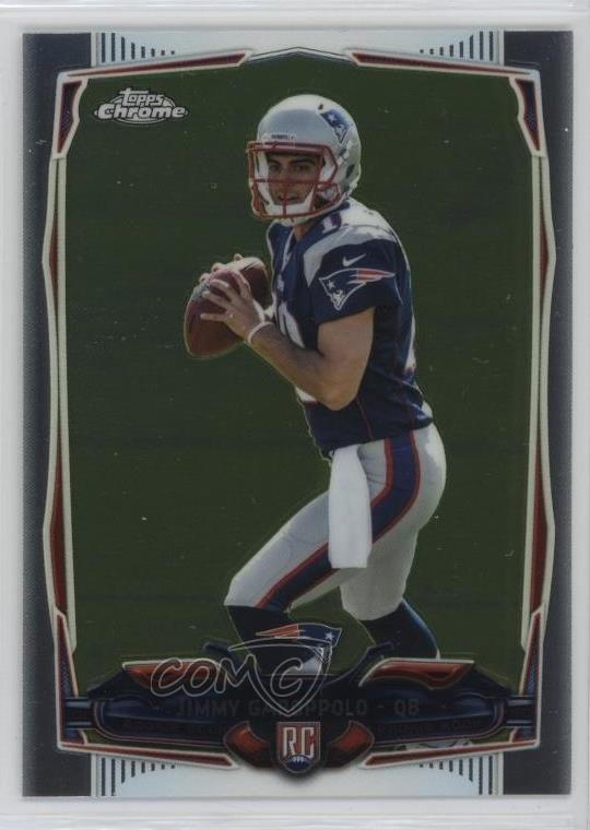 2014 Topps Chrome Jimmy Garoppolo (Ball in Both Hands) #150 Rookie RC 12g7