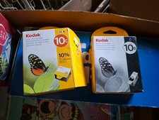 LOT GENUINE Kodak 10B/10C Black/Color Ink Cartridges FACTORY SEALED black