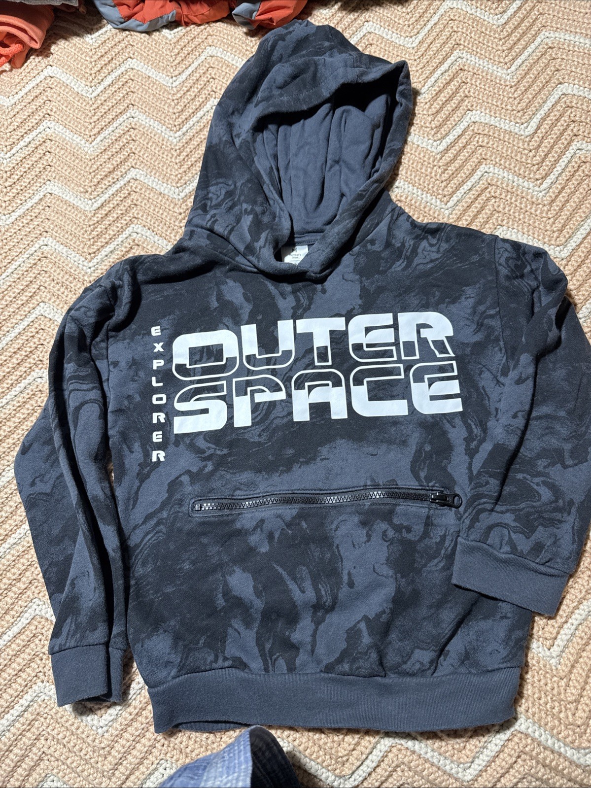 Members Mark Explore Outer Space Black Hoodie - image 1