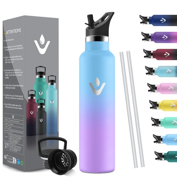 HoneyHolly 1L Bpa-Frei Edelstahl Thermosflasche Auslaufsicher-image